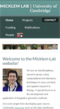 Mobile Screenshot of micklemlab.org